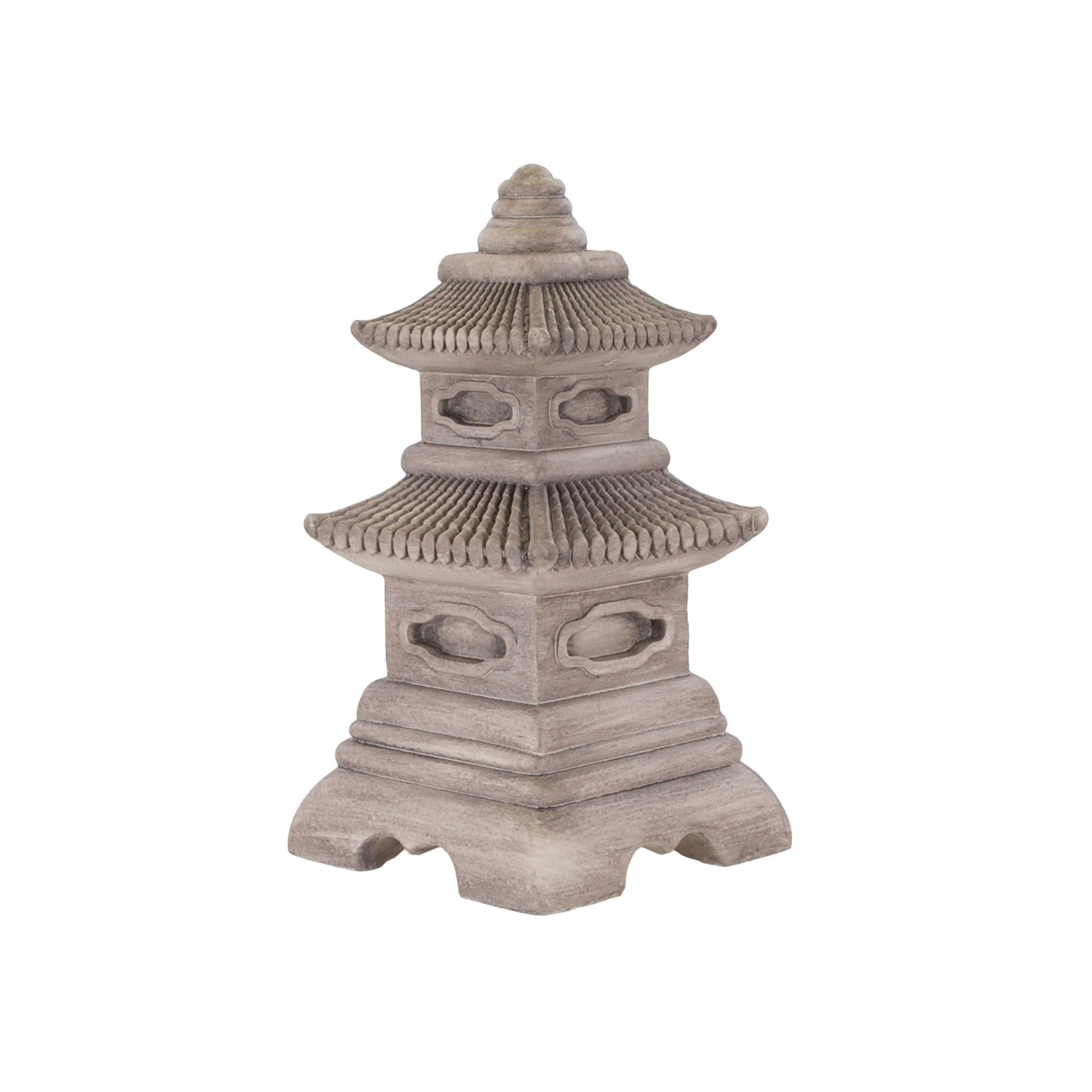 Terrastyle Off-white Temple Garden Ornament (H)44cm 3 Terrastyle Off-white Temple Garden Ornament (H)44cm - Image 3