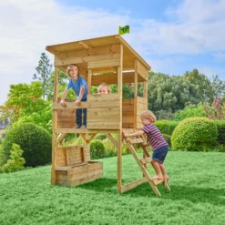 TP Toys 8x7 Tree Top Timber Tower Slide Playhouse Assembly Required 23 TP Toys 8x7 Tree Top Timber Tower Slide Playhouse Assembly Required -Garden & Outdoors tp toys 8x7 tree top timber tower slide playhouse assembly required5021854803543 01i bq