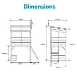 TP Toys 8x7 Tree Top Timber Tower Slide Playhouse Assembly Required 25 TP Toys 8x7 Tree Top Timber Tower Slide Playhouse Assembly Required -Garden & Outdoors tp toys 8x7 tree top timber tower slide playhouse assembly required5021854803543 01t bq
