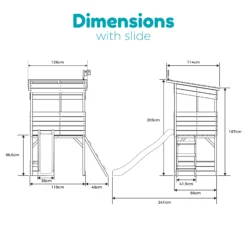 TP Toys 8x7 Tree Top Timber Tower Slide Playhouse Assembly Required 18 TP Toys 8x7 Tree Top Timber Tower Slide Playhouse Assembly Required -Garden & Outdoors tp toys 8x7 tree top timber tower slide playhouse assembly required5021854803543 02t bq