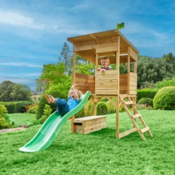 TP Toys 8x7 Tree Top Timber Tower Slide Playhouse Assembly Required 16 TP Toys 8x7 Tree Top Timber Tower Slide Playhouse Assembly Required -Garden & Outdoors tp toys 8x7 tree top timber tower slide playhouse assembly required5021854803543 03i bq