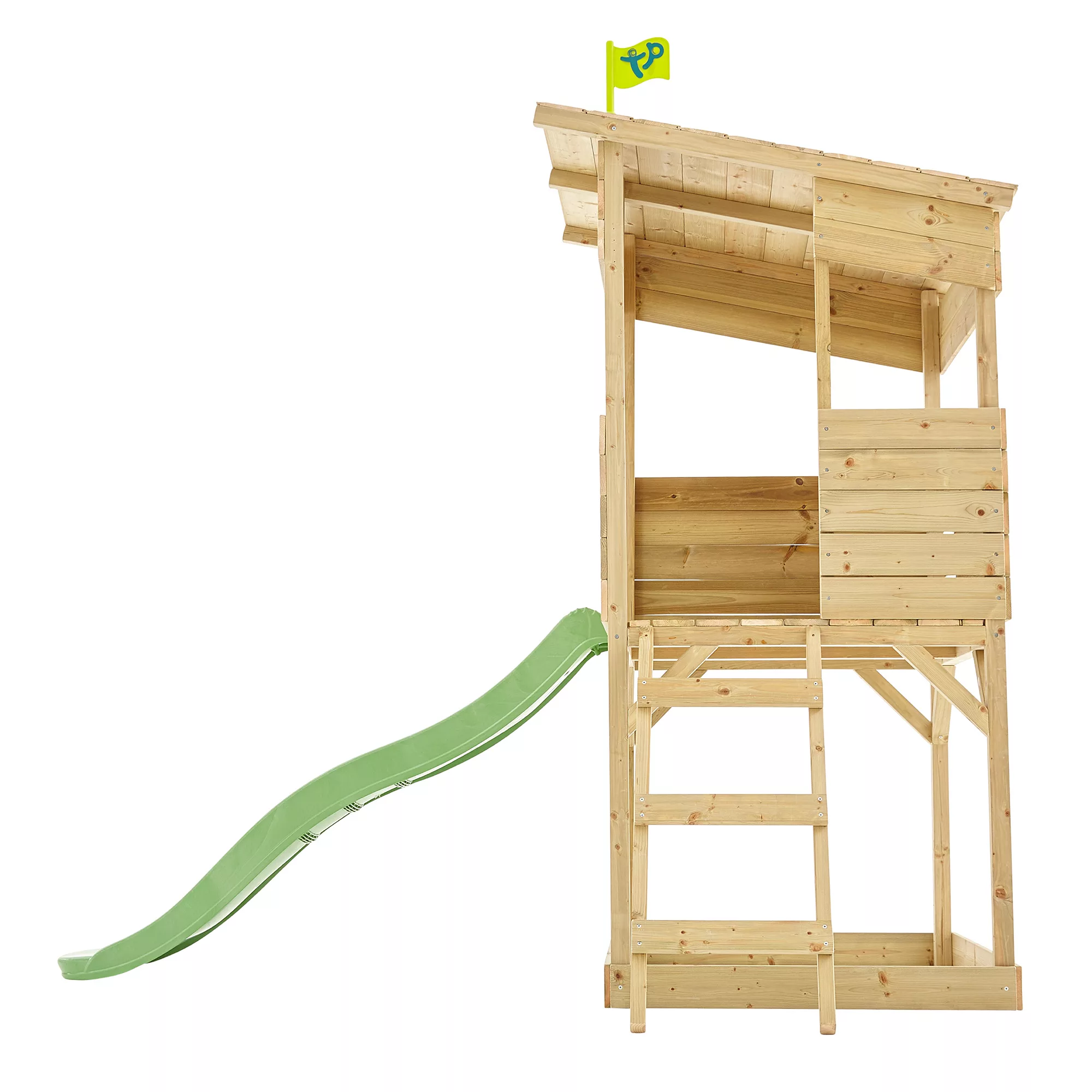 TP Toys 8x7 Tree Top Timber Tower Slide Playhouse Assembly Required 2 TP Toys 8x7 Tree Top Timber Tower Slide Playhouse Assembly Required - Image 2