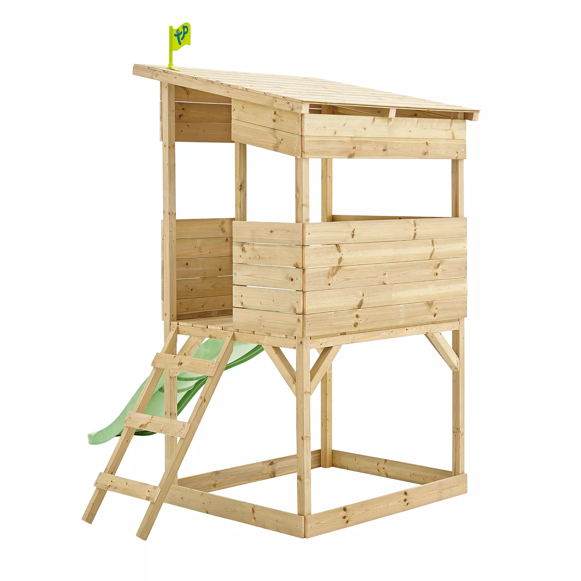 TP Toys 8x7 Tree Top Timber Tower Slide Playhouse Assembly Required 3 TP Toys 8x7 Tree Top Timber Tower Slide Playhouse Assembly Required - Image 3