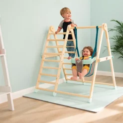 TP Toys Climbing Frame With Swing -Garden & Outdoors tp toys climbing frame with swing5021854116858 01i bq