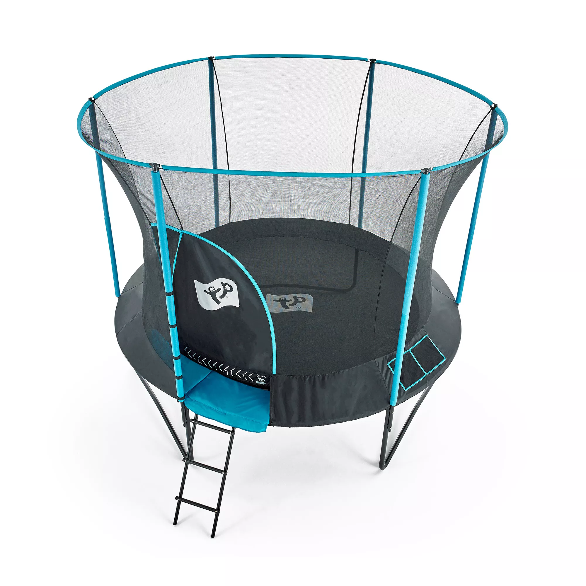 TP Toys Genius Black & Blue 10 Ft Trampoline 2 TP Toys Genius Black & Blue 10 Ft Trampoline - Image 2