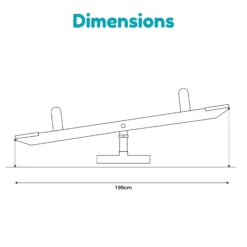 TP Toys Natural Garden Seesaw -Garden & Outdoors tp toys natural garden seesaw5021854101403 01t bq