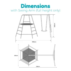 TP Toys Playhouse With Swing -Garden & Outdoors tp toys playhouse with swing5021854918520 02t bq