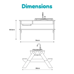 TP Toys Splash & Play Timber Sand & Water Picnic Table 15 TP Toys Splash & Play Timber Sand & Water Picnic Table -Garden & Outdoors tp toys splash play timber sand water picnic table5021854106170 01t bq
