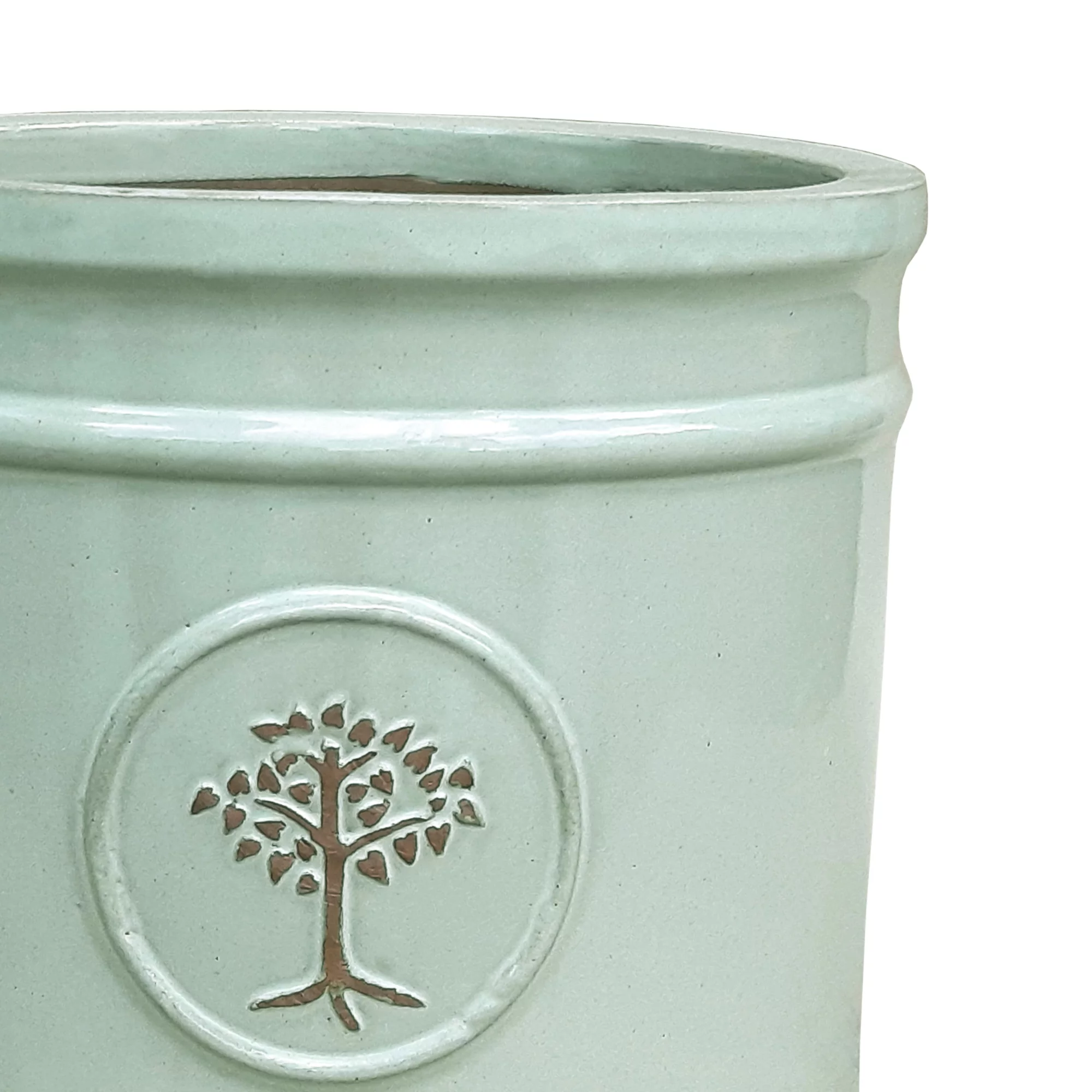 Verve Barcău Olive Ceramic Circular Plant Pot (Dia)38cm 2 Verve Barcău Olive Ceramic Circular Plant Pot (Dia)38cm - Image 2
