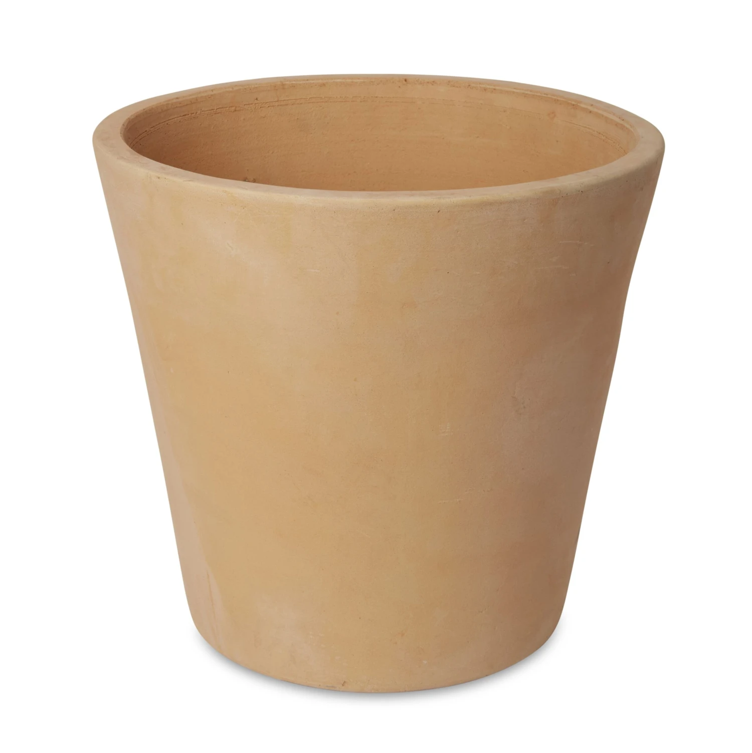 Verve Mali White Washed Terracotta White Washed Circular Plant Pot (Dia)53cm 1 Verve Mali White Washed Terracotta White Washed Circular Plant Pot (Dia)53cm