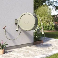 Verve Wall-mounted Auto Hose Reel Set (L)35m -Garden & Outdoors verve wall mounted auto hose reel set l 35m5059340250977 04i