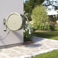 Verve Wall-mounted Auto Hose Reel Set (L)35m -Garden & Outdoors verve wall mounted auto hose reel set l 35m5059340250977 05i