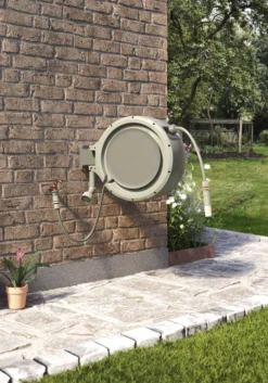 Verve Wall-mounted Auto Hose Reel Set (L)35m -Garden & Outdoors verve wall mounted auto hose reel set l 35m5059340250977 08i