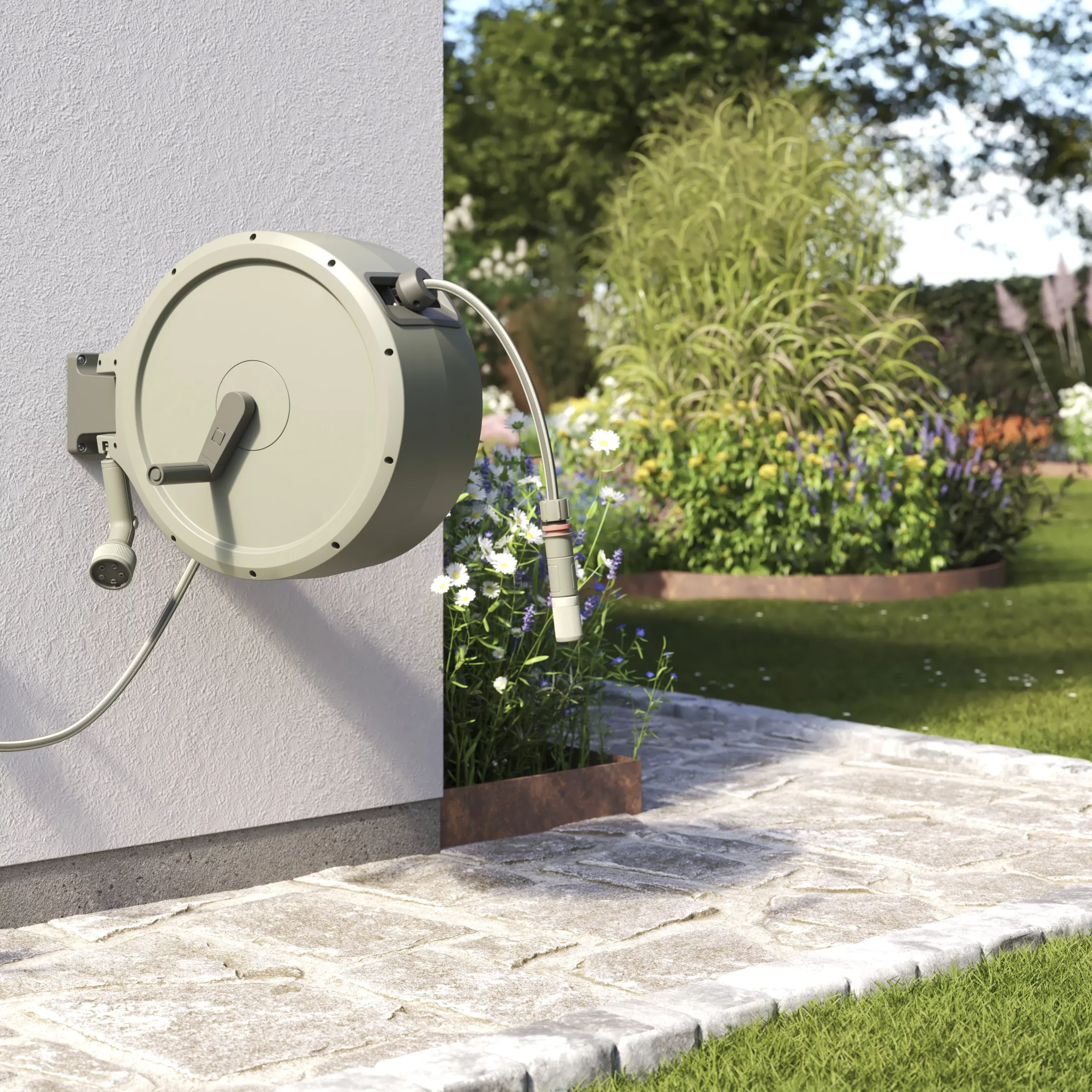 Verve Wall-mounted Manual Hose Reel Set (L)40m 7 Verve Wall-mounted Manual Hose Reel Set (L)40m - Image 7