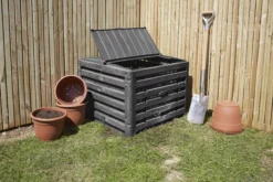 Verve Wood Effect Composter 400L -Garden & Outdoors verve wood effect composter 400l5063022039118 02i