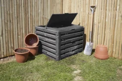Verve Wood Effect Composter 400L -Garden & Outdoors verve wood effect composter 400l5063022039118 03i