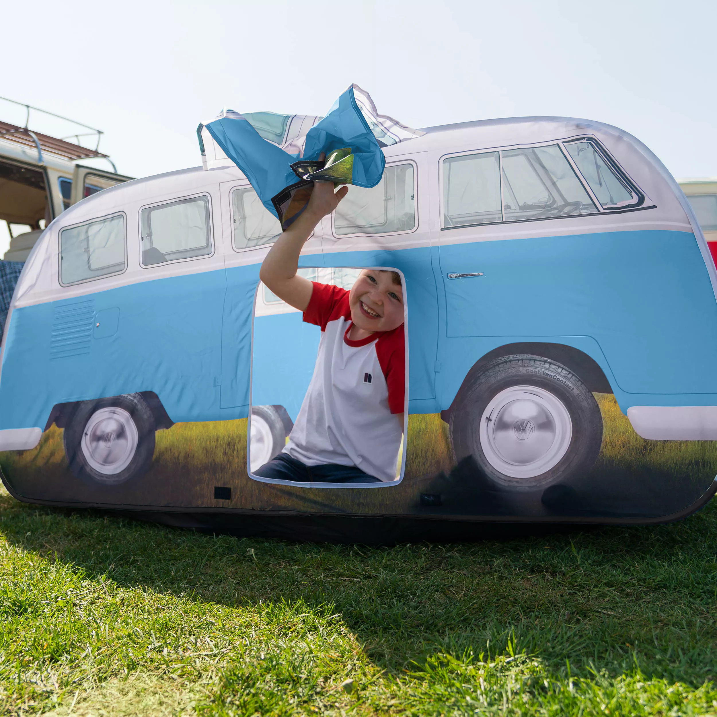 Volkswagen Blue Camper Van Pop Up Tent 11 Volkswagen Blue Camper Van Pop Up Tent - Image 11