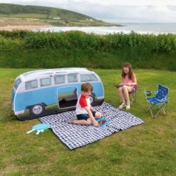 Volkswagen Blue Camper Van Pop Up Tent 23 Volkswagen Blue Camper Van Pop Up Tent -Garden & Outdoors volkswagen blue camper van pop up tent5031470224875 12i bq