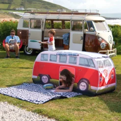 Volkswagen Red Camper Van Pop Up Tent -Garden & Outdoors volkswagen red camper van pop up tent5031470224868 08i bq