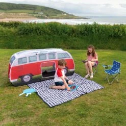 Volkswagen Red Camper Van Pop Up Tent -Garden & Outdoors volkswagen red camper van pop up tent5031470224868 10i bq