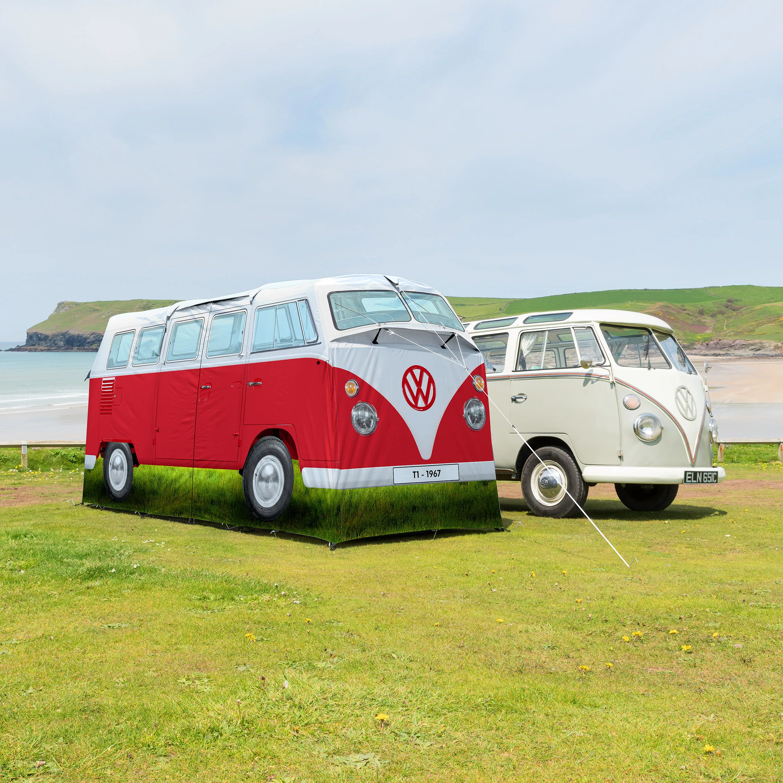 Volkswagen Red Camper Van Quick Pitch Tent 7 Volkswagen Red Camper Van Quick Pitch Tent - Image 7
